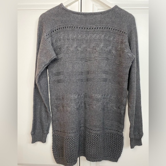 DKR & Co Women’s Size Large Crew Neck Cable Knit Sweater Cotton Blend - Picture 7 of 10